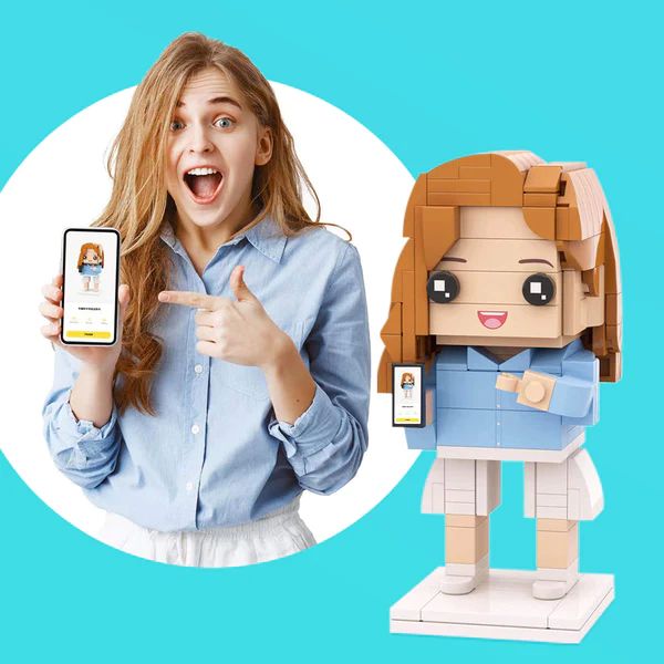 Individuelle Bausteinfigur – 1 Person – Persönliches Geschenk