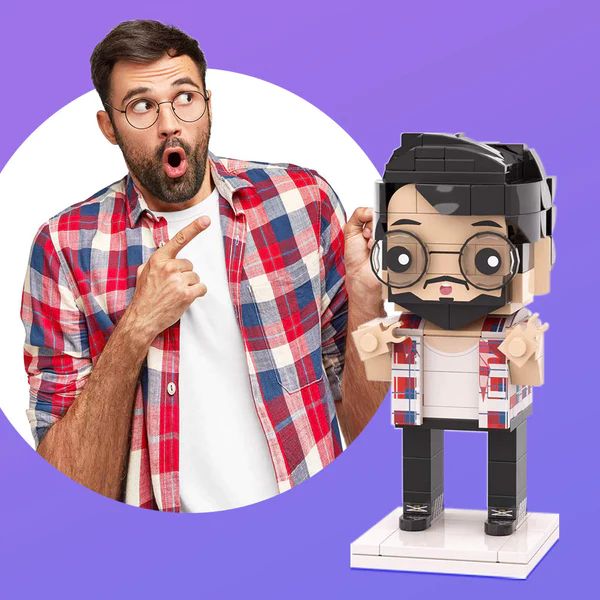 Individuelle Bausteinfigur – 1 Person – Persönliches Geschenk