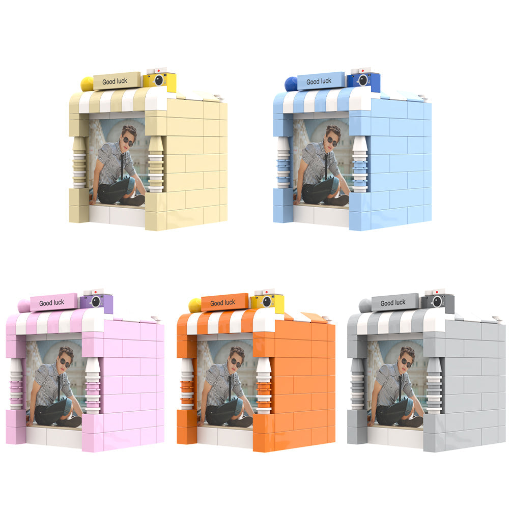Personalisierte Bausteinfigur – Stiftehalter mit persönlichem Foto und Namen