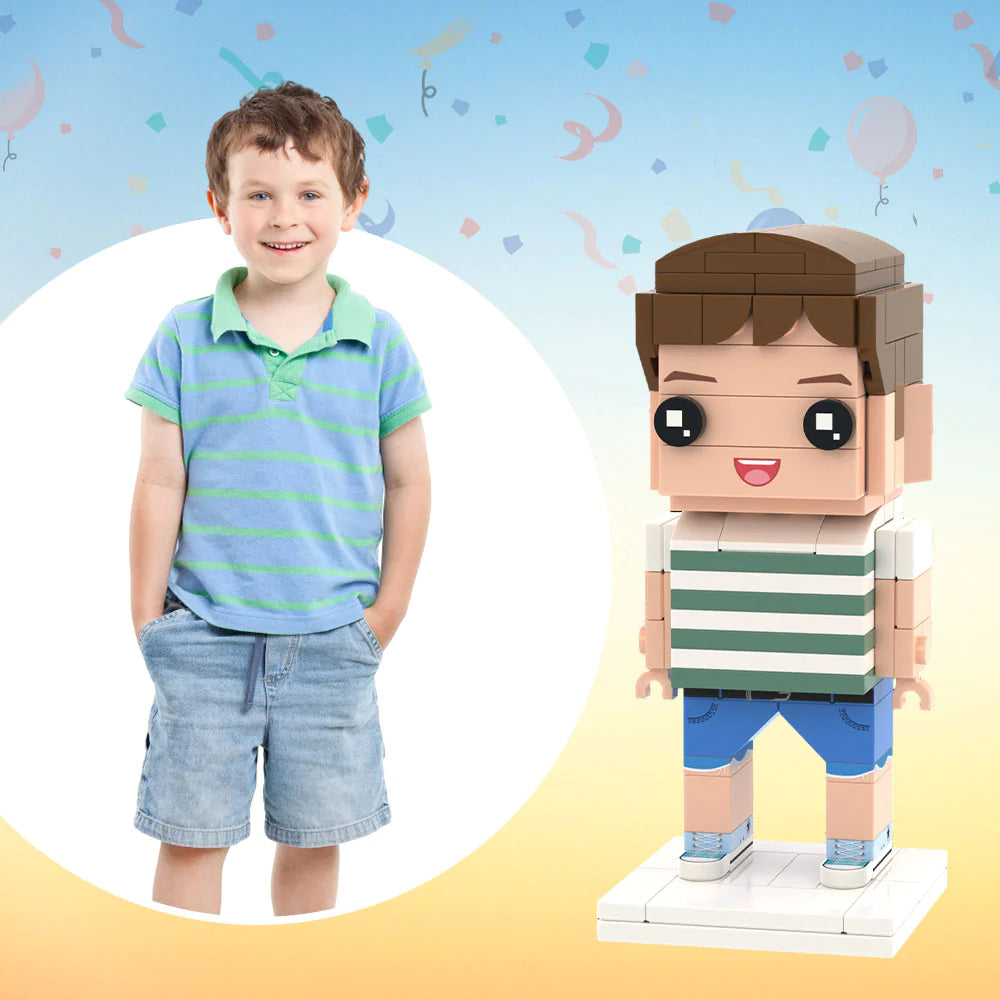 Individuelle Bausteinfigur – 1 Person – Erstelle deine eigene Figur mit 3D-Vorschau