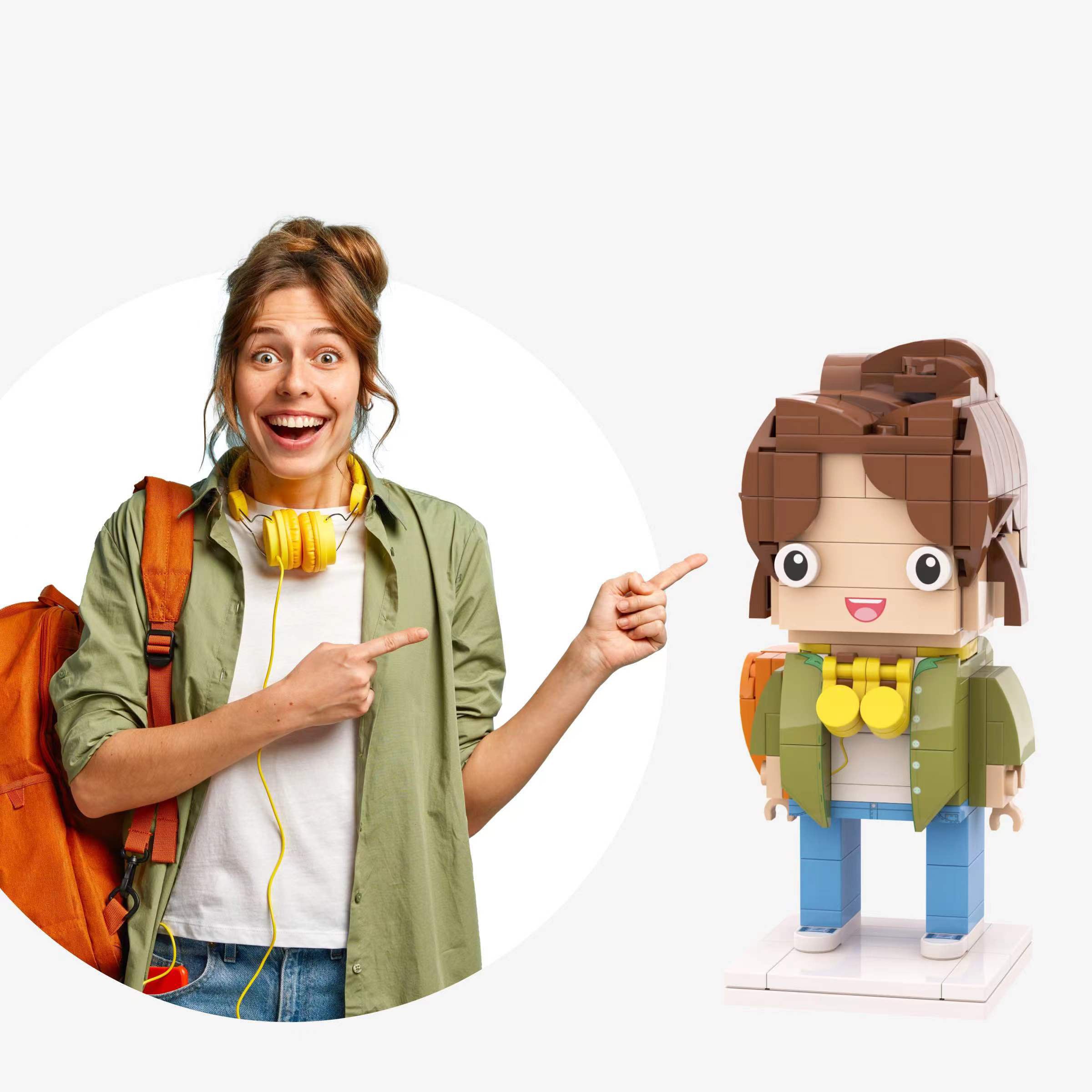 Individuelle Bausteinfigur – 1 Person – Dein persönlicher Mini-Charakter