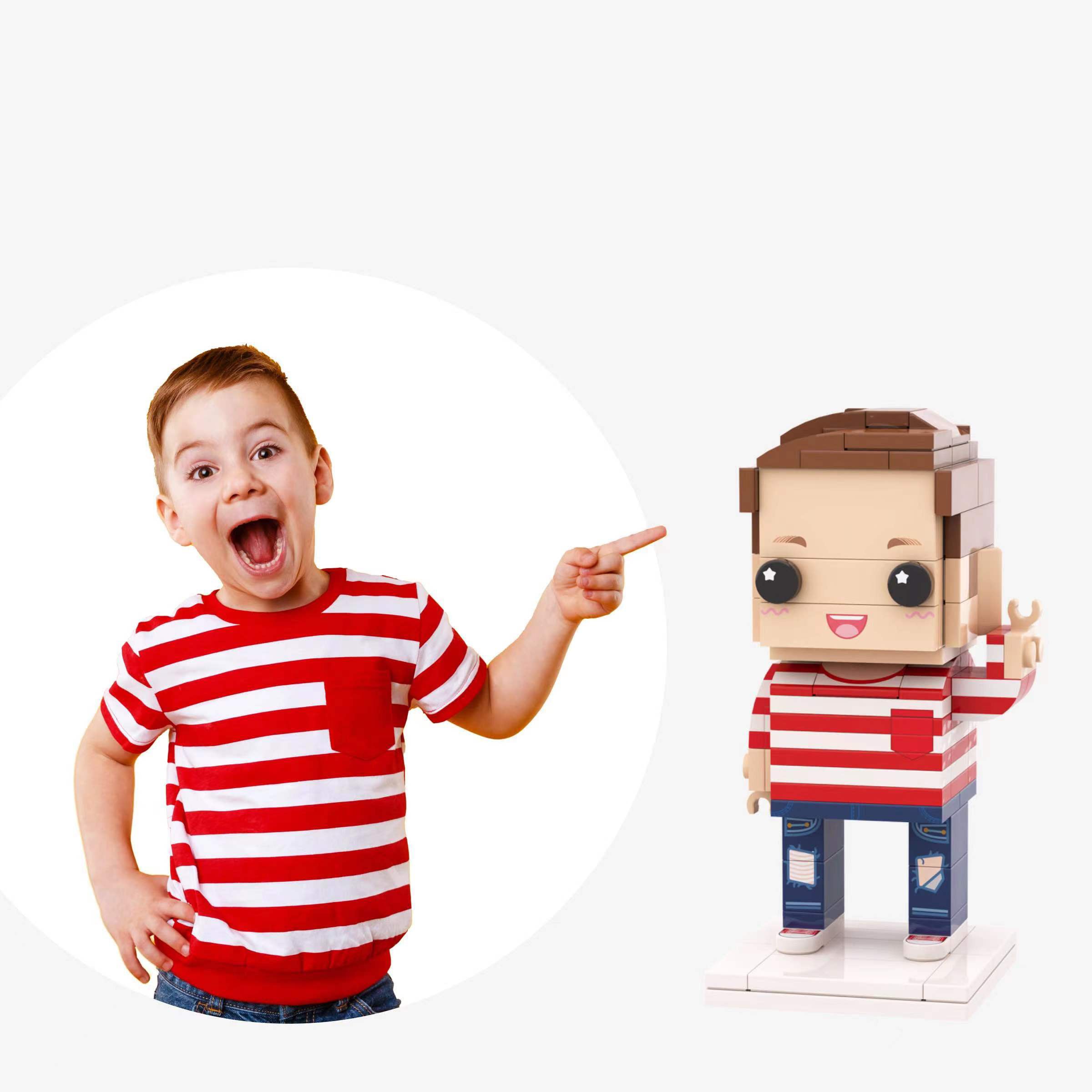 Individuelle Bausteinfigur – 1 Kind – Persönliches Geschenk