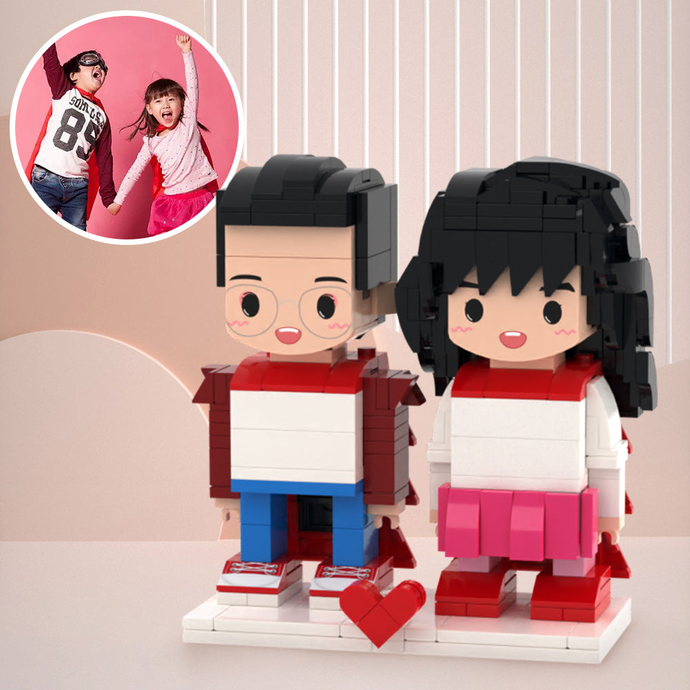 Individuelle Bausteinfiguren – 2 Personen – Erinnerungen an die Kindheit